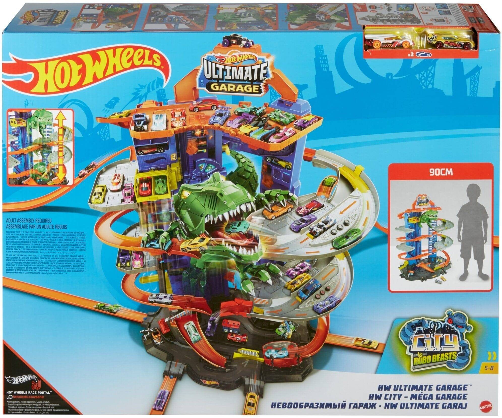 Hot Wheels City Air Attack Robo Dragon Play Set Motorized with