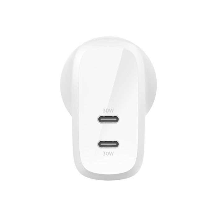 Charger Belkin Dual USB-C 1x Up to 30W White