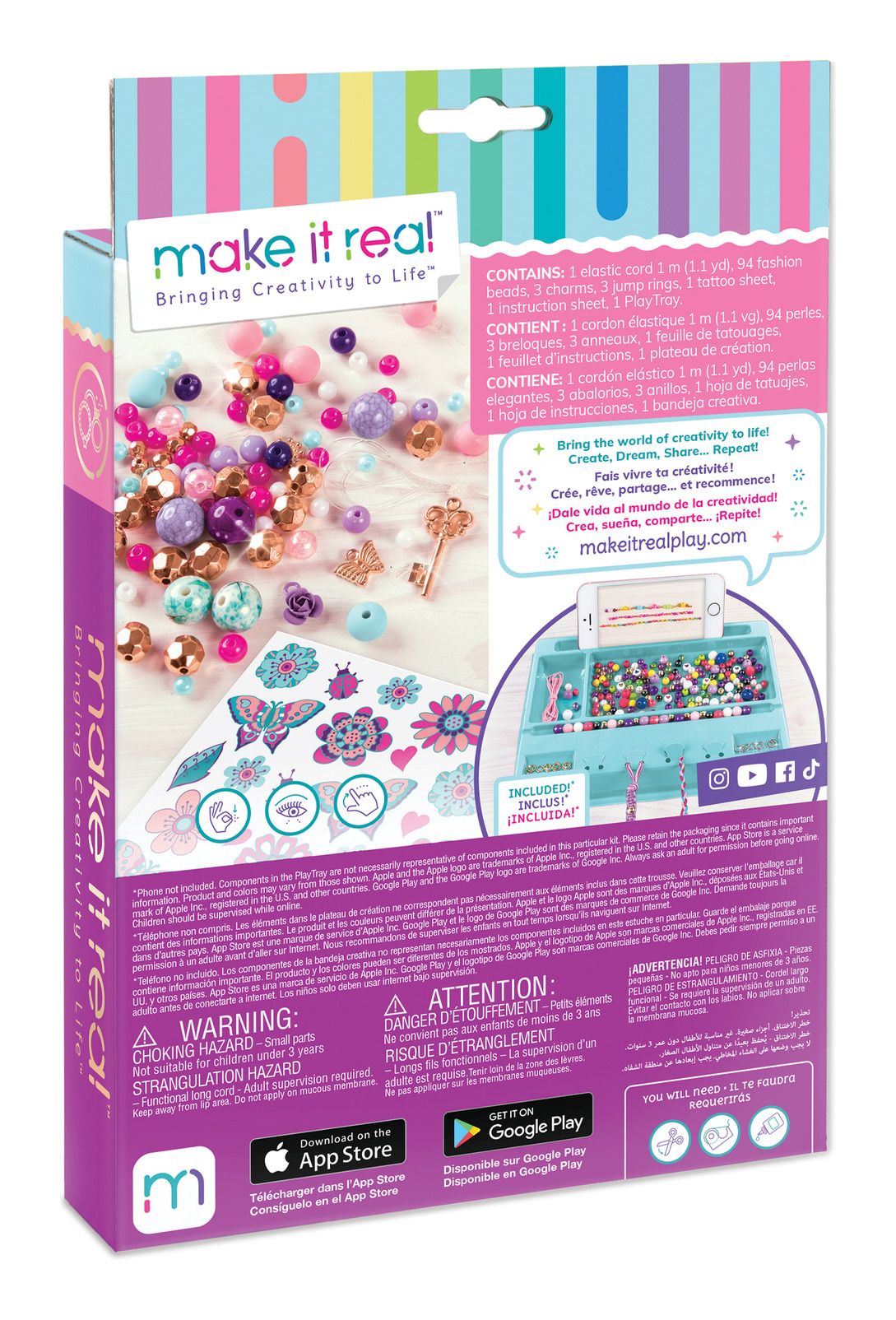 Make It Real Charm Bracelets Bedazzled! Blooming Creativity - Albagame