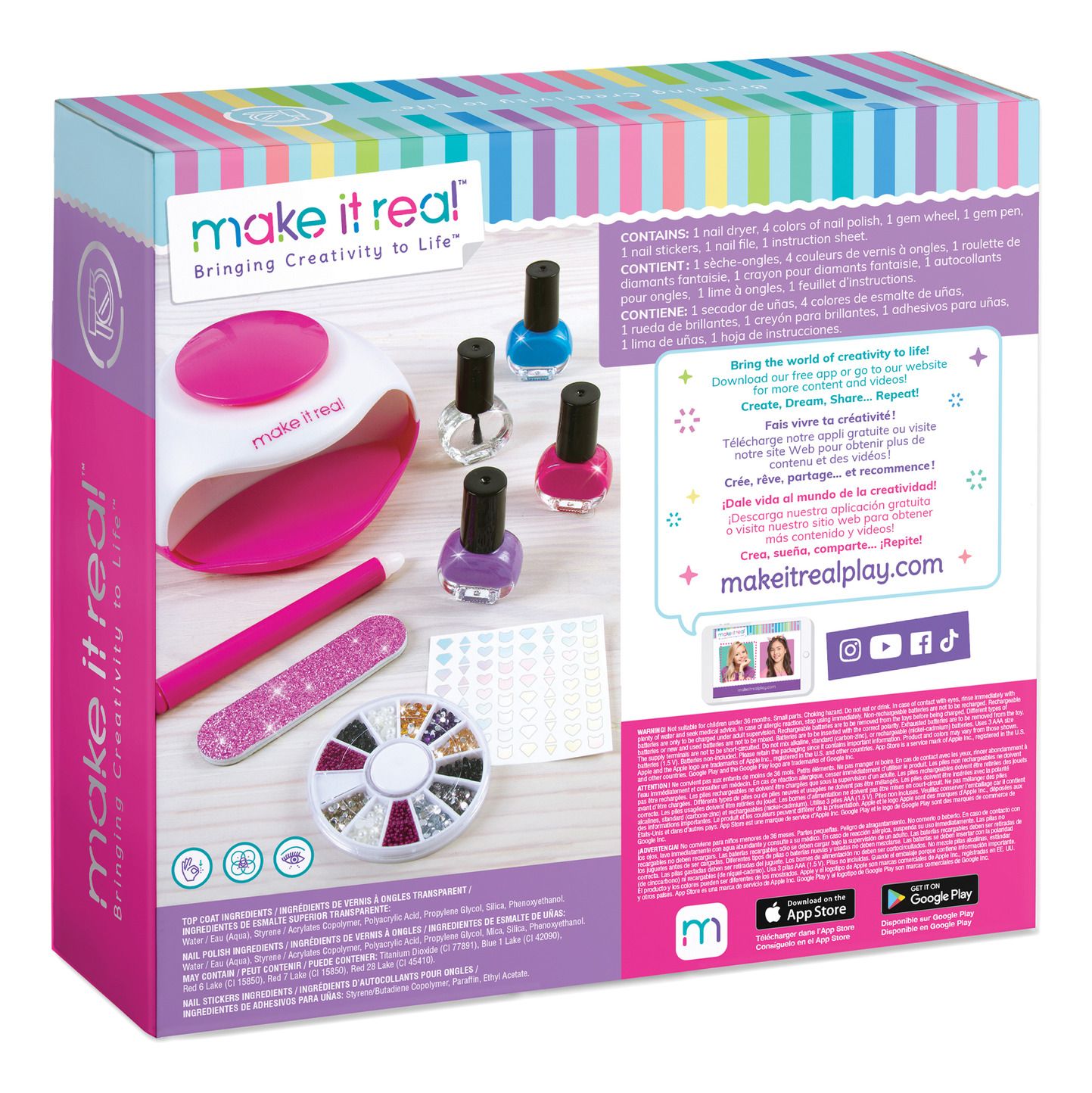 Make It Real Glitter Dream Nail Spa - Albagame