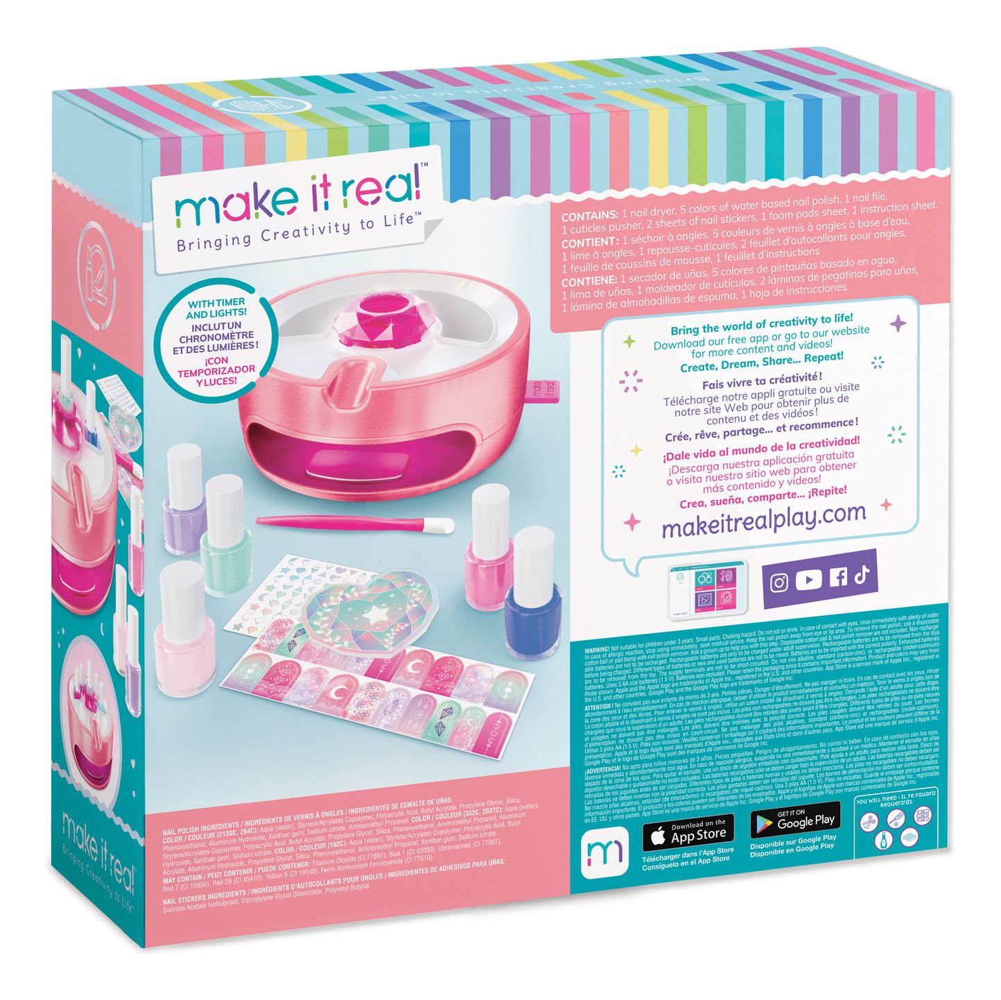 Make It Real Light Magic Nail Dryer Studio - Albagame