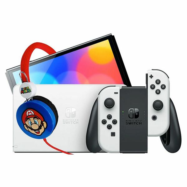 Console Nintendo Switch Oled Mario Headset Bundle – Albagame