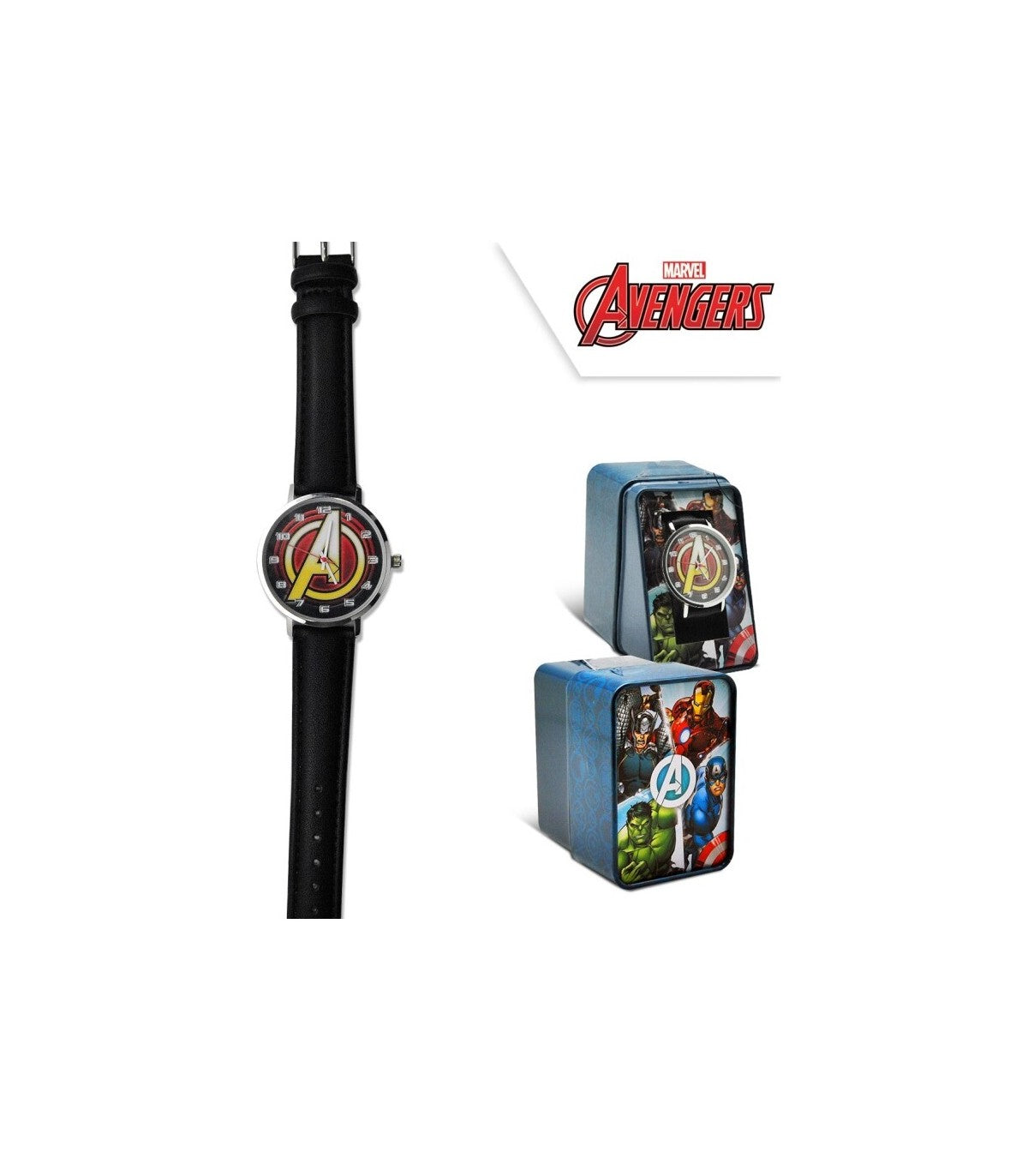 Analog Watch Marvel Avengers Leather Strap - Albagame