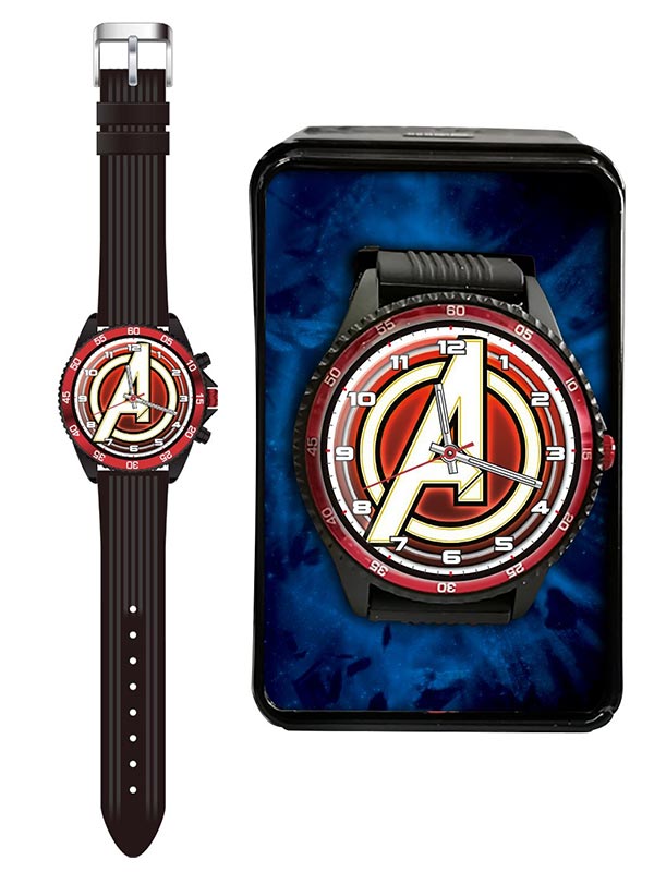 Analog Watch Marvel Avengers Silicone Strap Red - Albagame