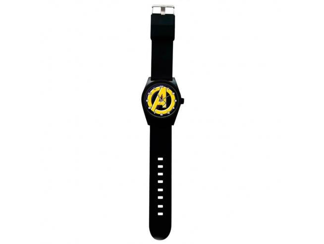 Analog Watch Marvel Avengers Silicone Strap Yellow - Albagame