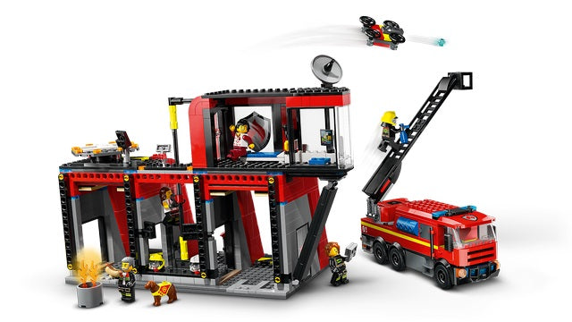 Lego City Fire Station with Fire Truck 60414 - Albagame