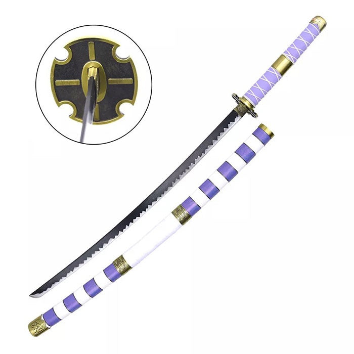 Sword Replica Katana One Piece Yubashiri Viola e Bianca - Albagame