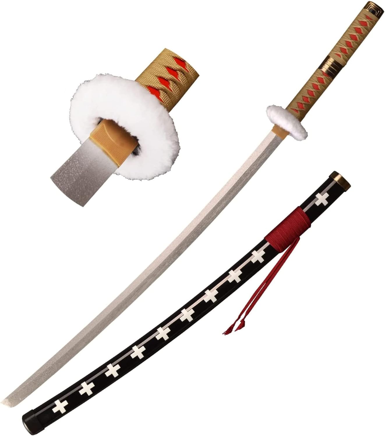 Sword Replica Katana One Piece Kikoku Nera e Rossa - Albagame