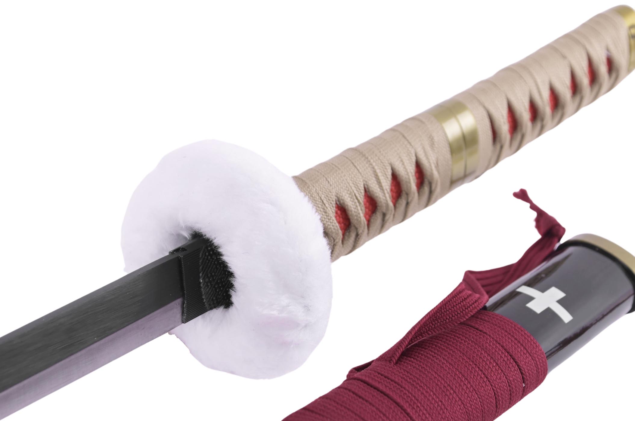 Sword Replica Katana One Piece Kikoku Nera e Rossa - Albagame