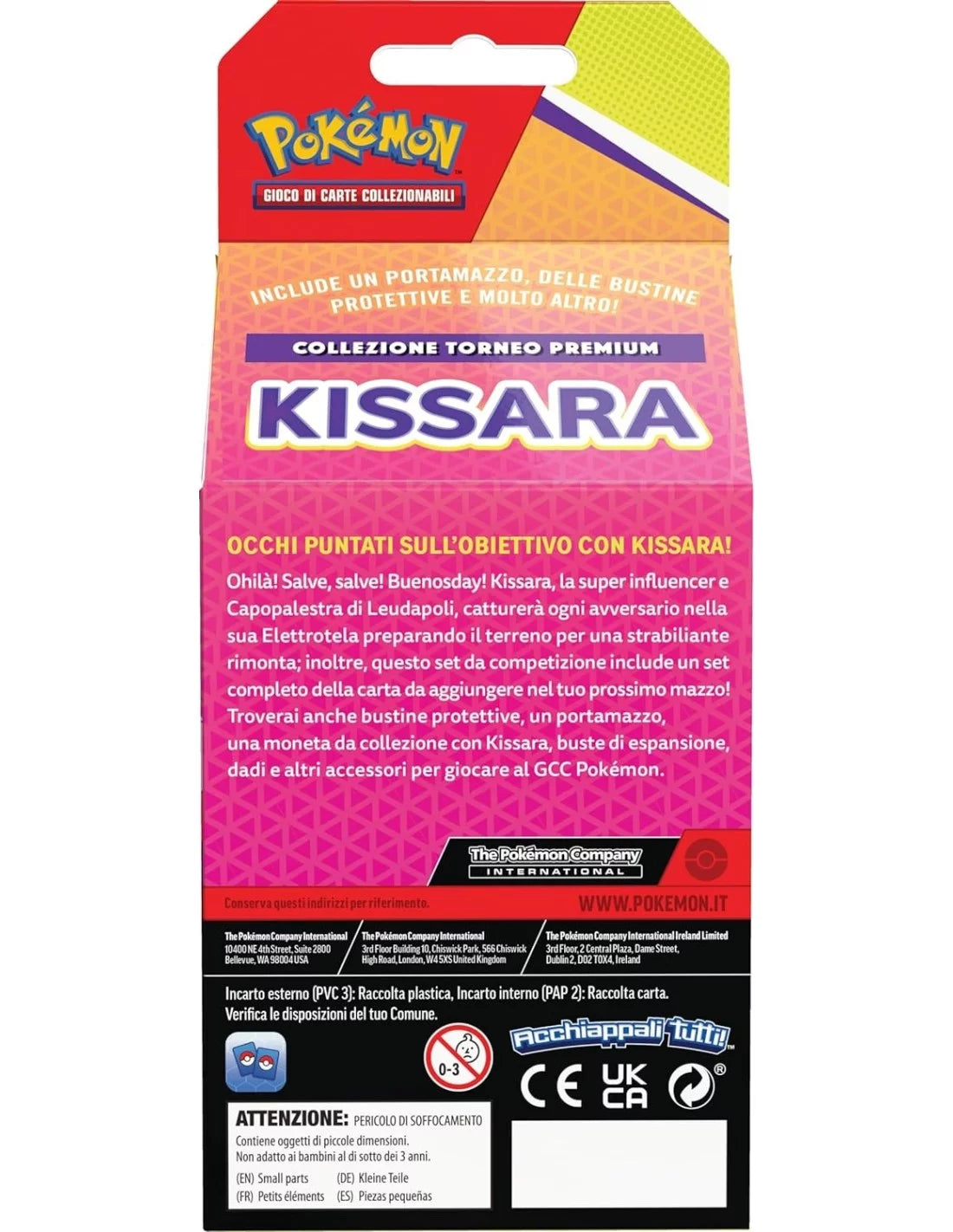 Card Pokémon Collezione Torneo Premium Kissara - Albagame