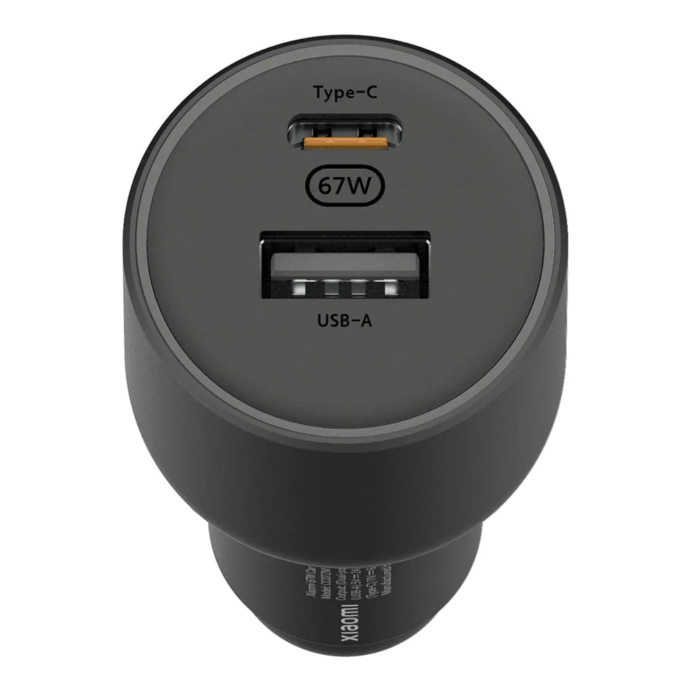 Car Charger Xiaomi Mi 67W USB-A + Type-C - Albagame