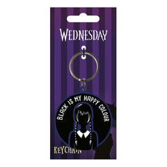 Keychain Wednesday Black is My Happy Colour - Albagame