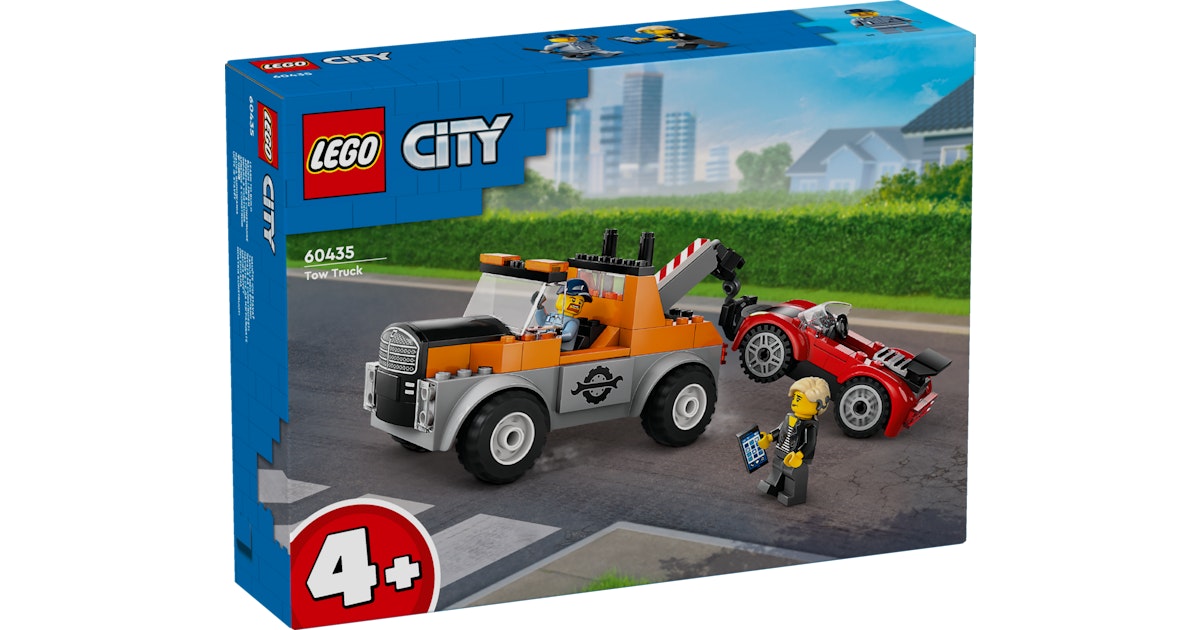 Lego City Tow Truck and Sports Car Repair - Albagame