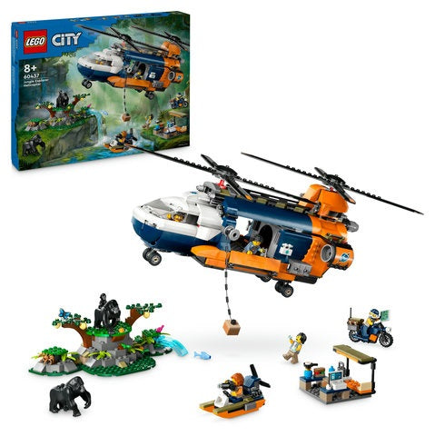 Lego City Jungle Explorer Helicopter at Base Camp 60437 - Albagame