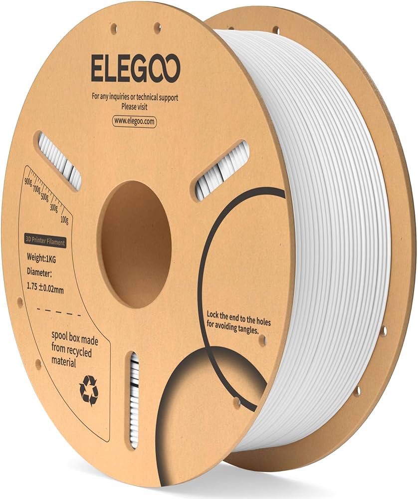 Filament for 3D Printer Elegoo PLA , 1kg , White , ELG-502030039 - Albagame