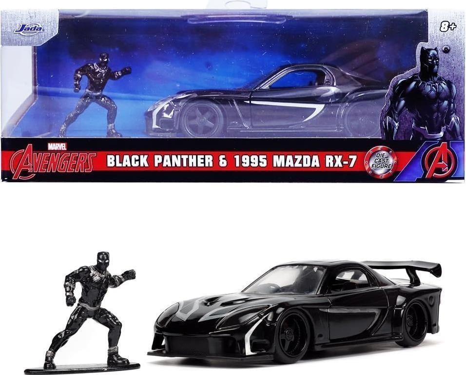 Vehicle Jada Avengers Black Panther & 1995 Mazda RX-7 1:32 - Albagame