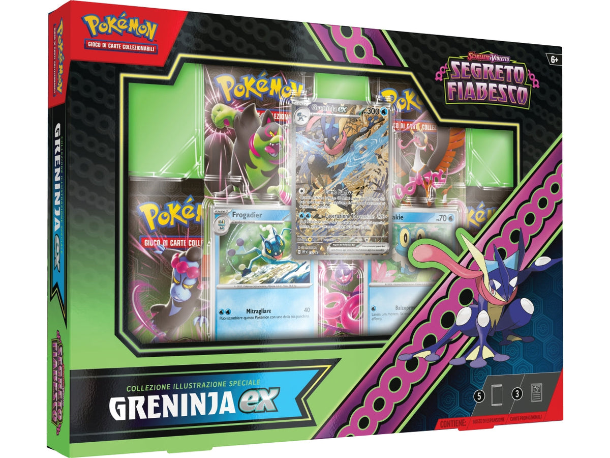 Card Pokèmon Segreto Fiabesco EX Box Kingdra-EX e Greninja - Albagame