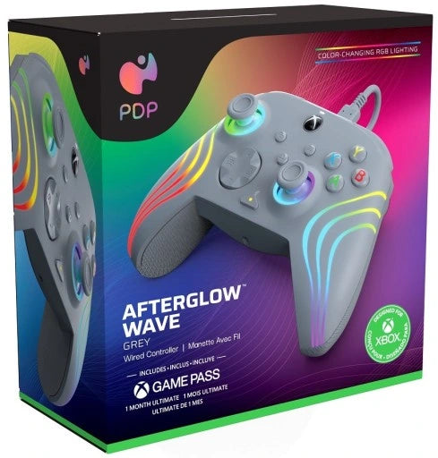 Controller PDP Xbox Wired Afterglow Wave Grey - Albagame