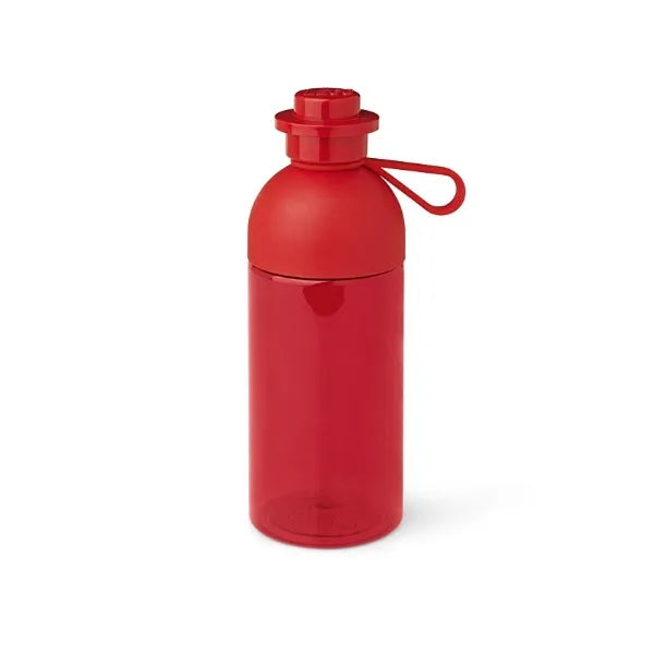 Hydration Bottle Lego Transparent - Red 0.5L - Albagame