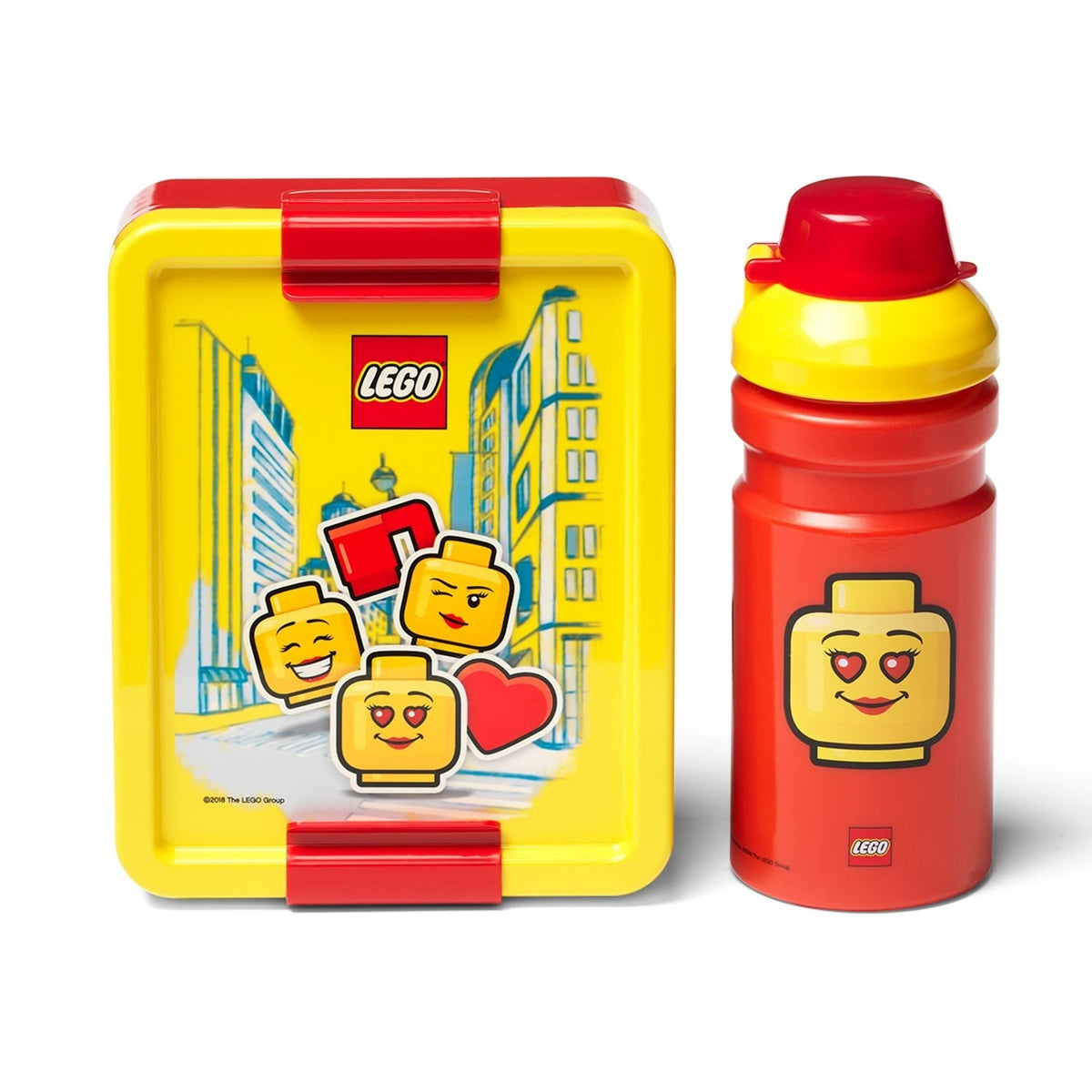 Lunch Set Lego Classic Red Iconic Girl - Albagame