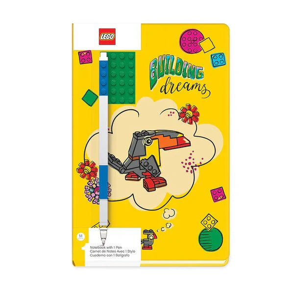 Journal Agenda Lego Imagine Green Brick With Blue Gel Pen - Albagame