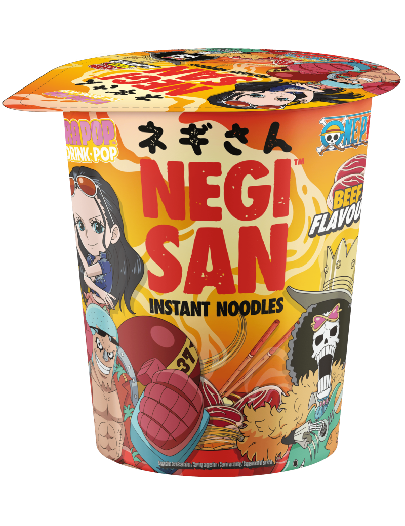 Instant Noodles Negisan Spicy Beef One Piece Robin/Franky/Brook - Albagame