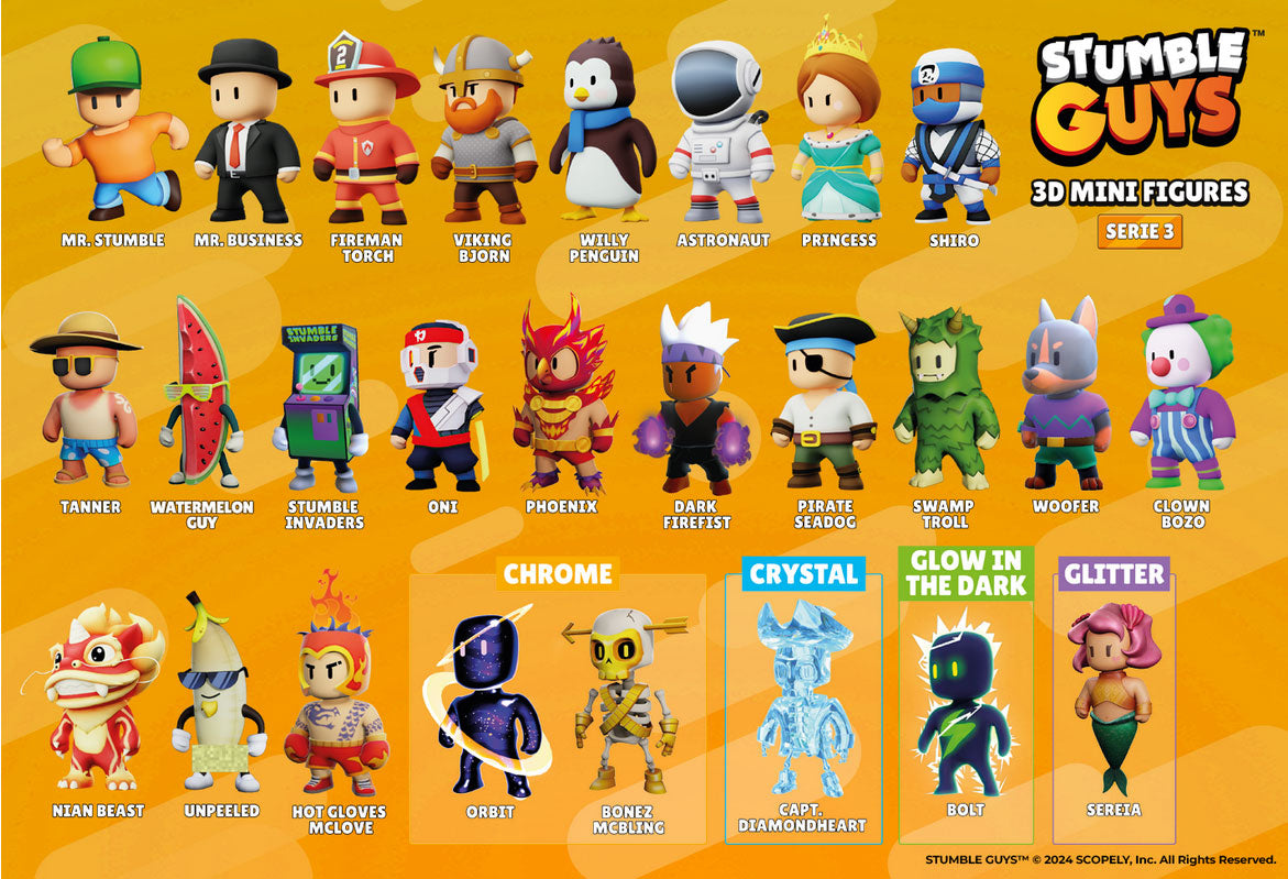 Minifigures 3D Stumble Guys Serie 3 - Albagame