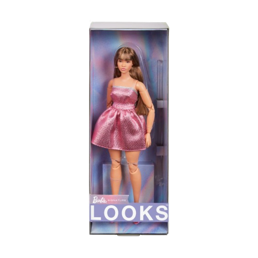 Doll Barbie Looks Curvy Pink Mini Dress - Albagame