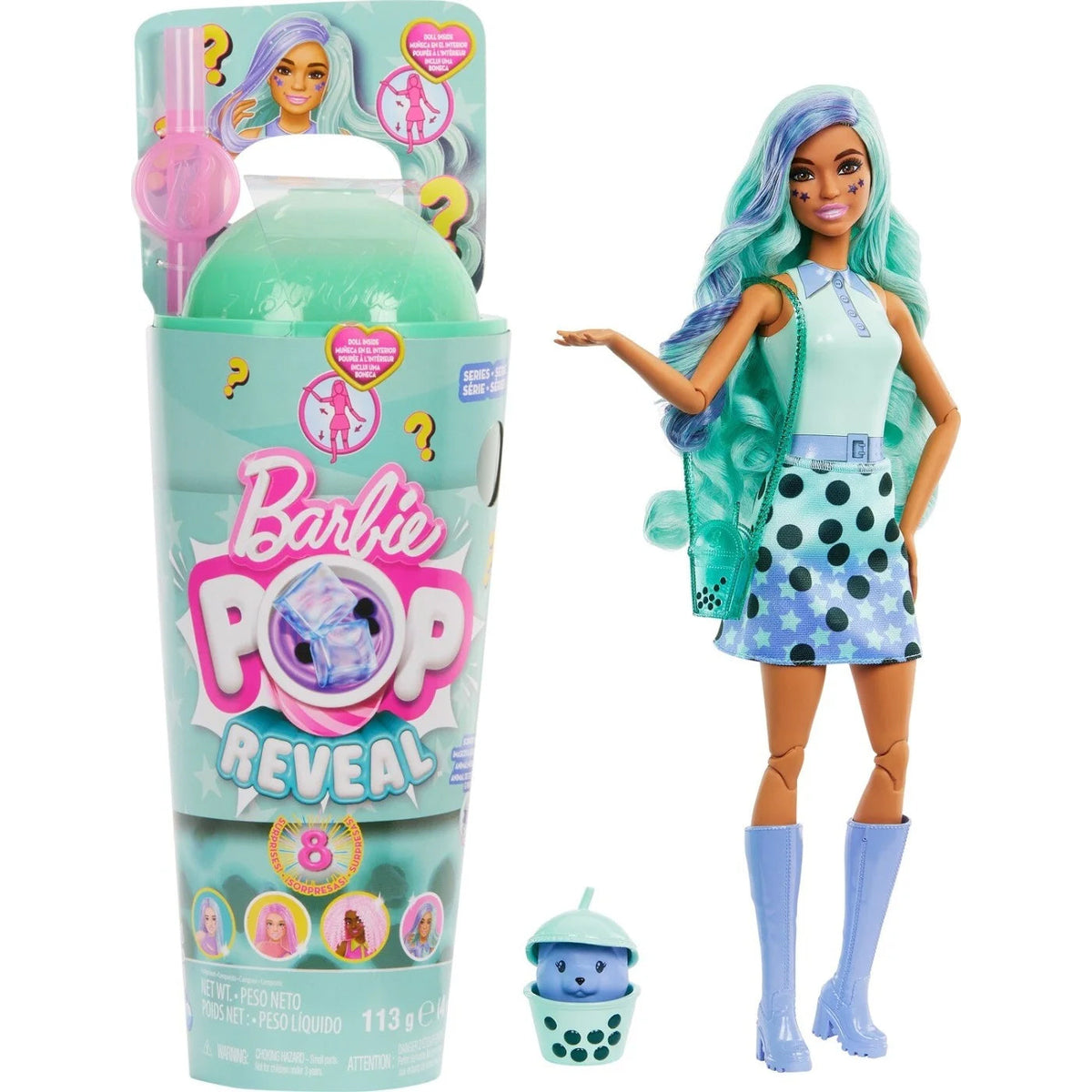 Doll Barbie POP Reveal Bubble Tea Series Green Tea - Albagame