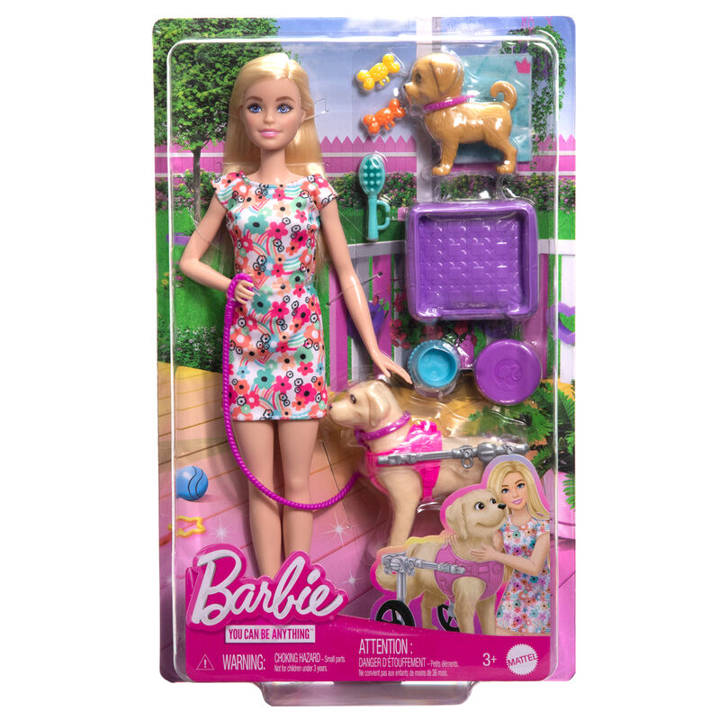 Doll Barbie You Can Be Anything Walk and Wheel Pet - Albagame