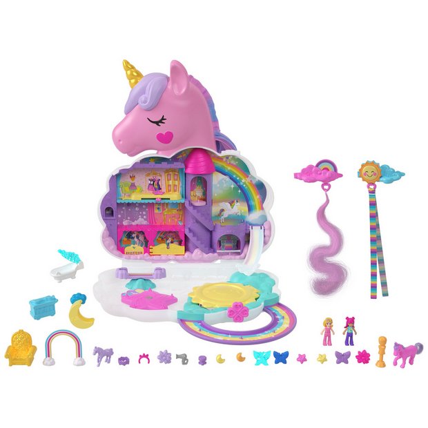 Playet Polly Pocket Rainbow Unicorn Salon - Albagame