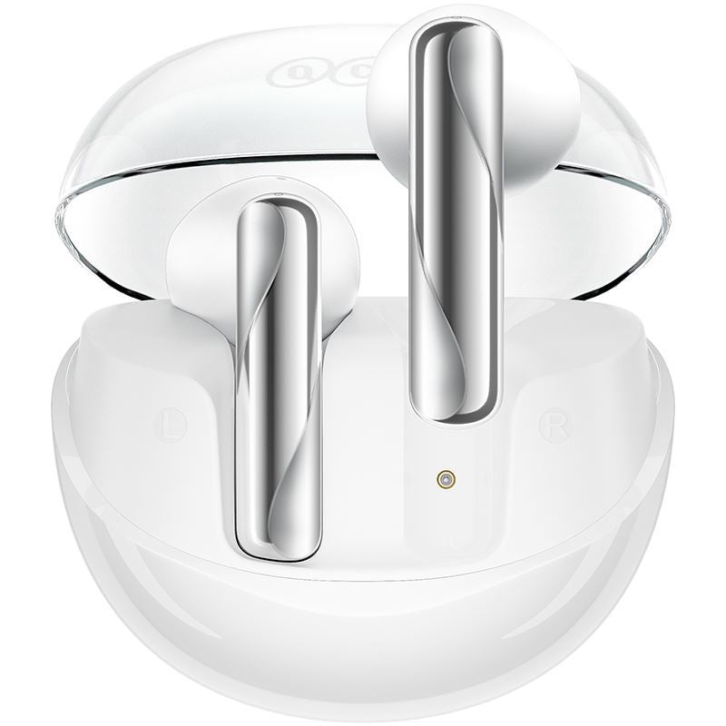 Earphones QCY Ailypods Clear NCVM & Air Case White - Albagame