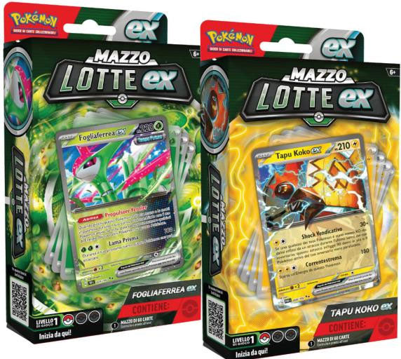 Card Pokémon Mazzo Lotte Tapu Koko EX e Fogliaferrea EX - Albagame