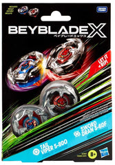 Beyblades X Tail Viper 5-80O & Sword Dran 3-60F