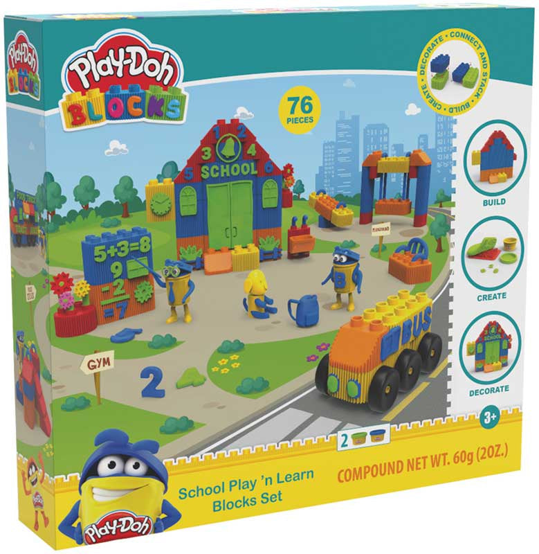 Playdoh Blocks School Play 'n' Learn Blocks