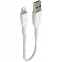 Cable USB-A to Lightning  Belkin BoostCharge Braided White 15cm