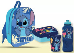 Gift Set Backpack Disney Stitch Blue 3 in 1