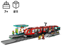 Lego City Downtown Streetcar and Station 60423