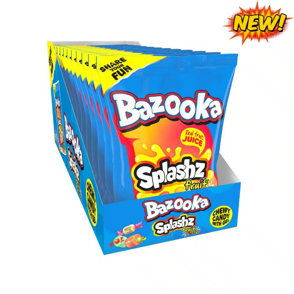 Candy Bazooka Splashz Fruit Fiesta 120Gr