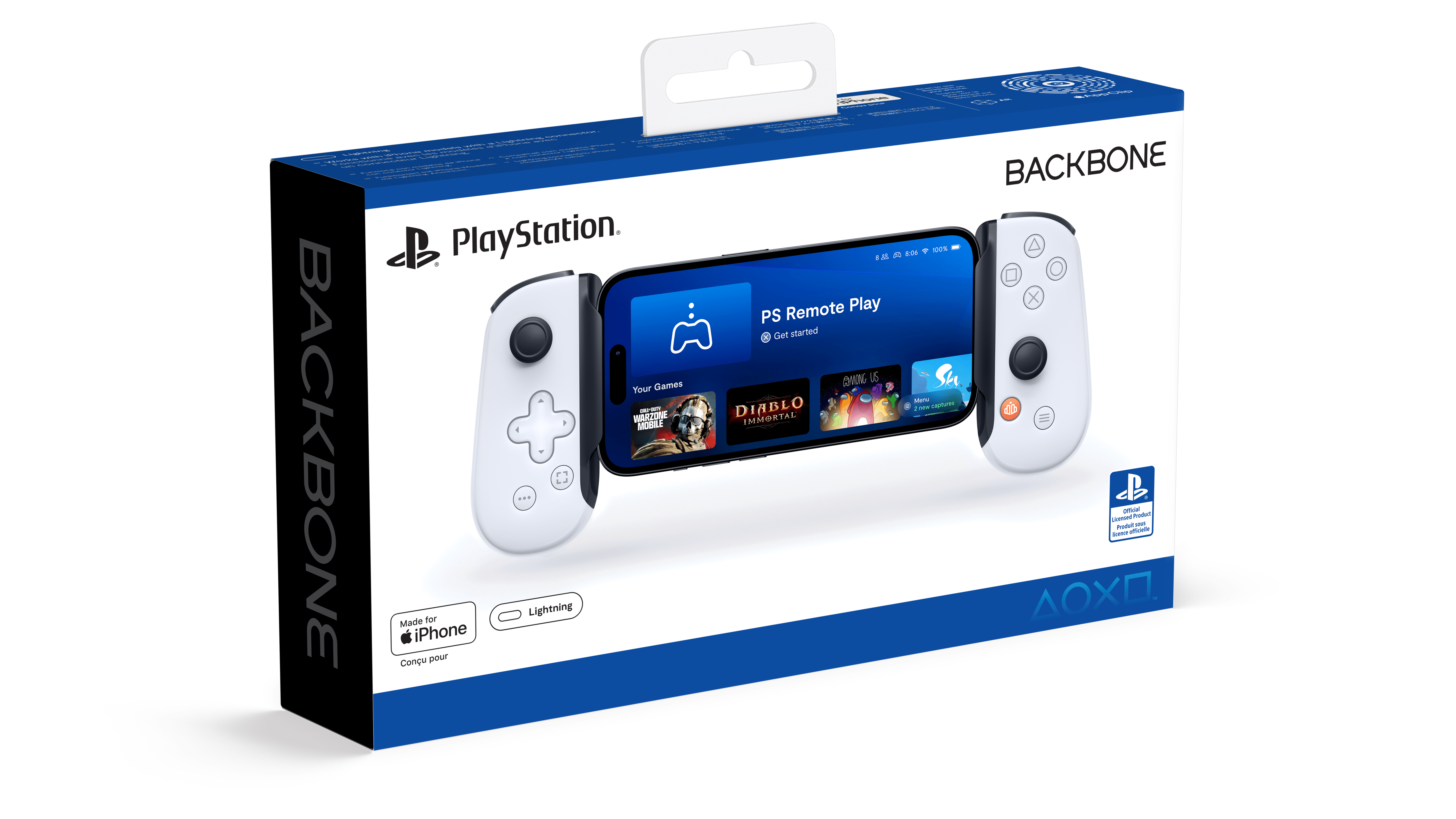 Controller Backbone One Lightning PS Edition White - Albagame