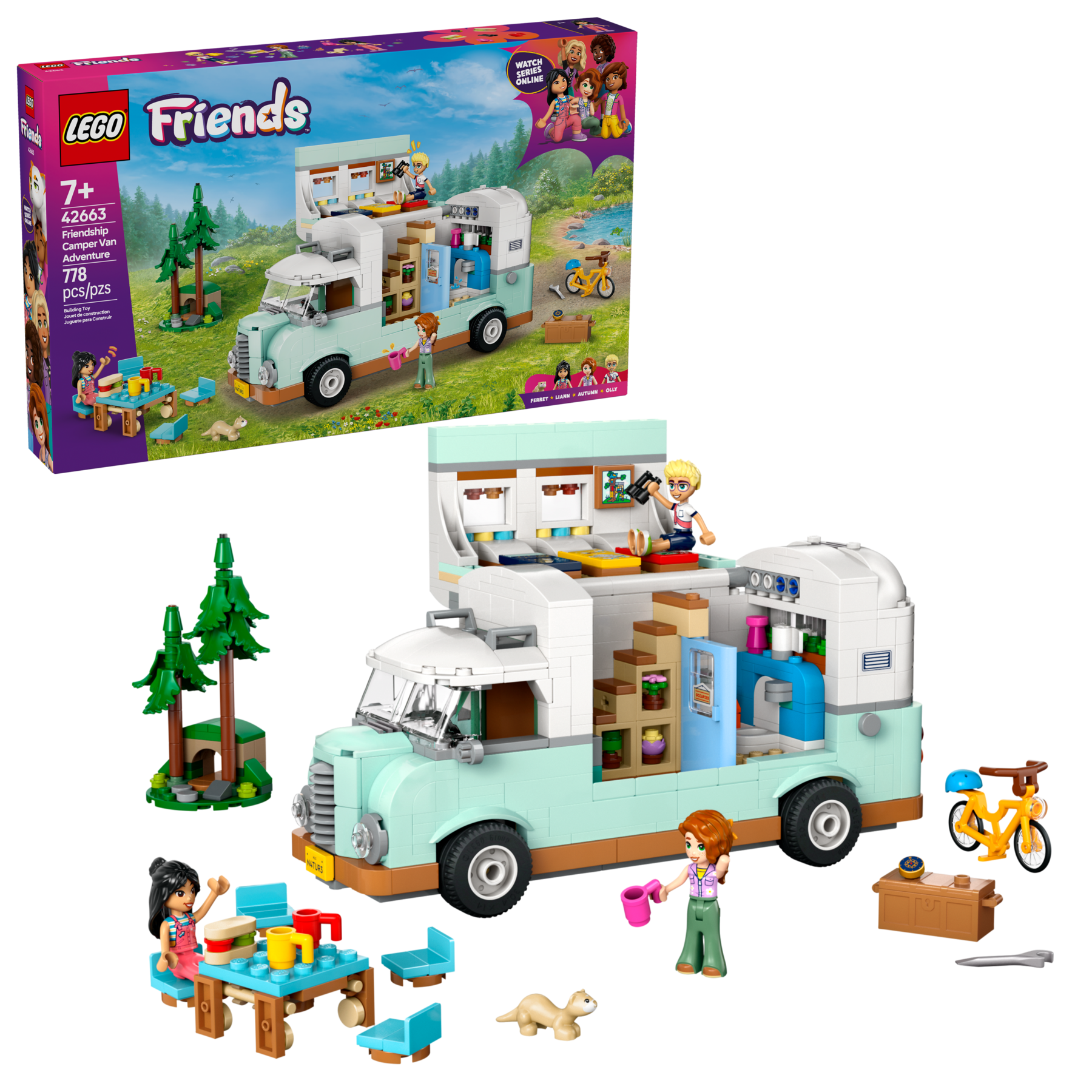 Lego Friends Friendship Camper Van Adventure 42663