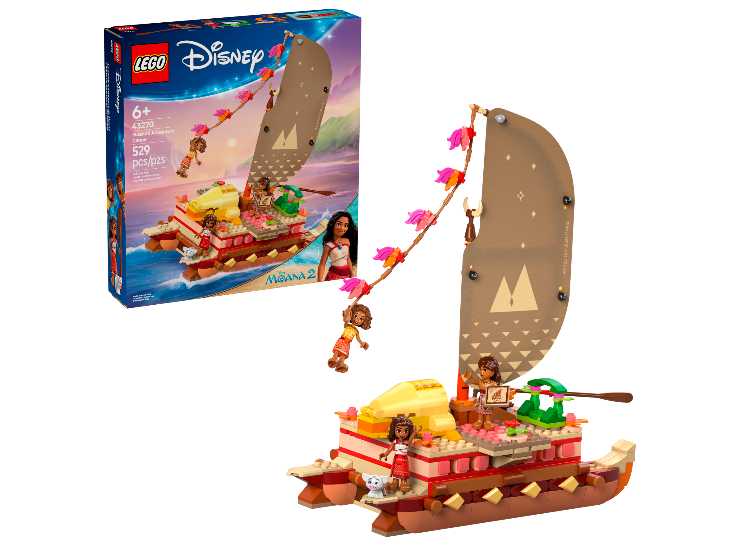 Lego Disney Princess Moana's Adventure Canoe 43270