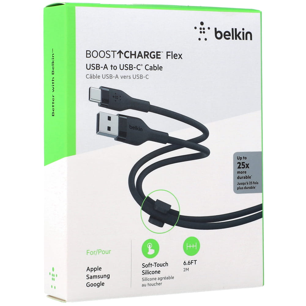 Cable USB-A to USB-C Belkin BoostCharge Flex Black