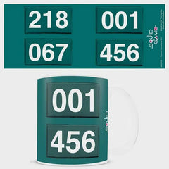 Mug Squid Game Numbers