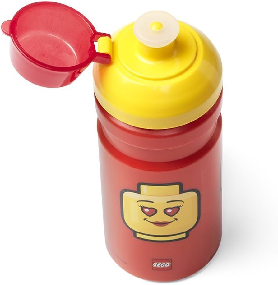 Drink Bottle Lego Classic Red Iconic Girl - Albagame