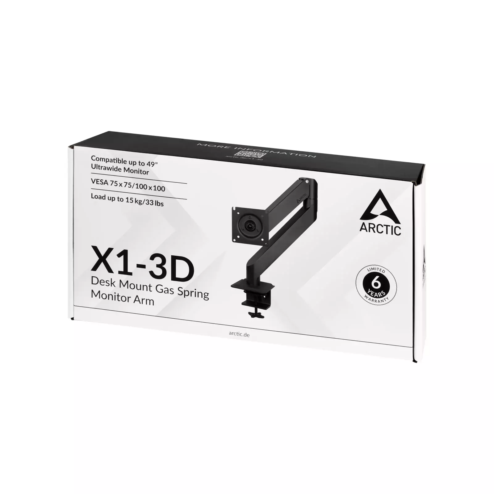 Monitor Stand Arctic X1-3D , Single Monitor Arm - Albagame