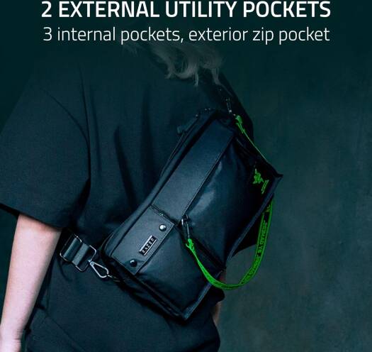 Crossbody Razer Xanthus Mini Pouch Water-Repellent Black