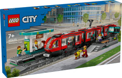 Lego City Downtown Streetcar and Station 60423