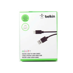 Cable USB-A to Micro Belkin Mixit ChargeSync Black