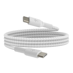 Cable USB-C to USB-C Belkin BoostCharge Braided White